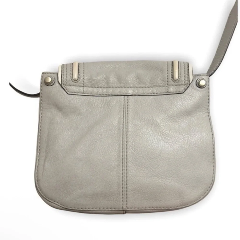 Kate Spade Rianne Pratt Street leather crossbody bag in gray leather